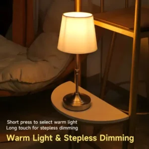 Fabric shade vintage lamp