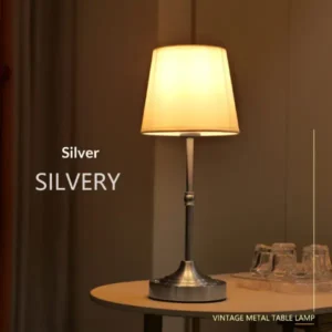 Gold black silver table lamp