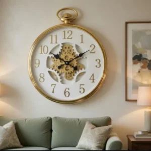 Moving Gears Wall Clock