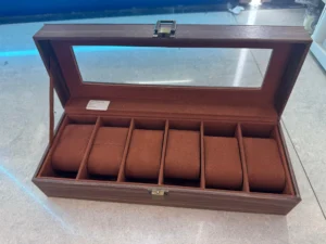 PU leather watch case