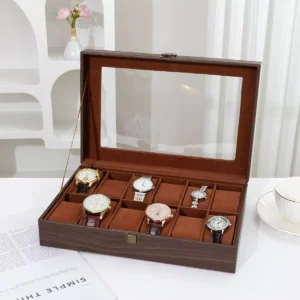 12 slot watch box