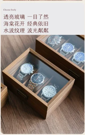3 slot watch box