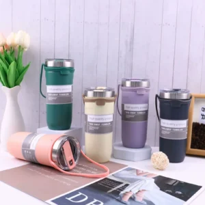 Pink purple cream grey mug