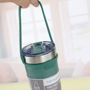 Vacuum insulated coffee tumbler