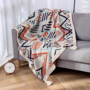 Elegant boho home blanket
