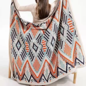 Elegant boho home blanket
