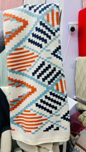 Elegant boho home blanket
