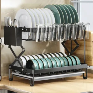 Foldable kitchen dish rack