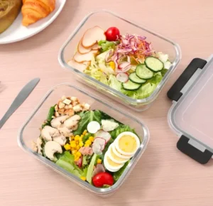 1520ml glass food container