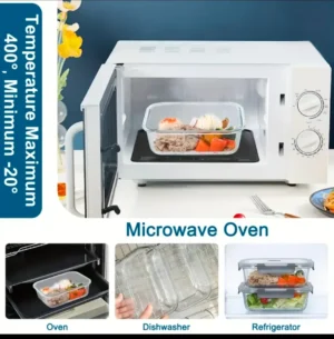 Microwave safe glass box