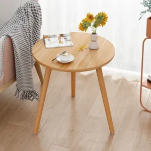 Minimalist Nordic Style Coffee Side Table – Brown