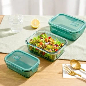 3 pcs glass food containers