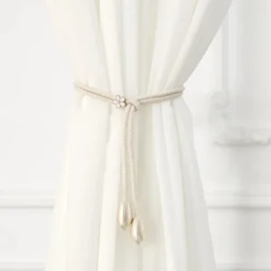 flower curtain tiebacks