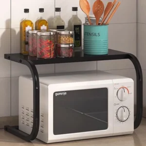 Metallic microwave stand