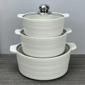 White Ceramic Serving Dish Set