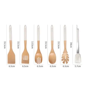 6 Piece Bamboo Utensil Set Kenya