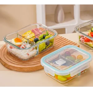 Glass Partitioned Lunchbox