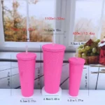 Studded Tumbler with Straw
