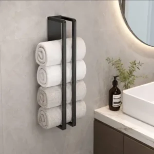 Wall-Mounted Towel Storage