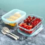 3 Grid Glass Lunch Box Kenya