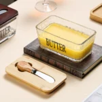 500ml Glass Butter Tin with Bamboo Lid 5 500ml butter tin Kenya