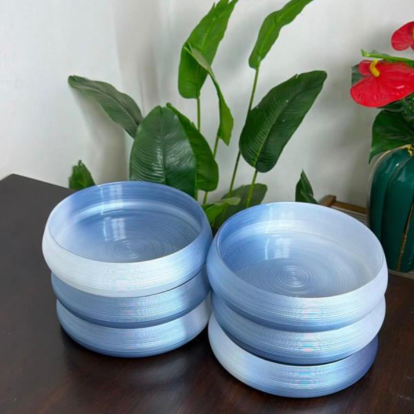 Smoky Ombre Glass Plates
