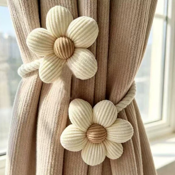 Bohemian Flower Curtain Tiebacks