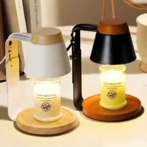 Candle Warmer with Bamboo Base