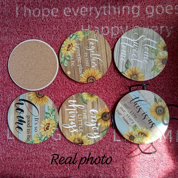 Coasters with Metal Holder Kenya