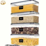 4-Piece Transparent Airtight Food Storage Container Set 2 Food Storage Container Set