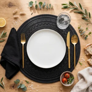 PU Leather Round Placemats