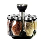 Rotating Cruet Condiment Seasoning Jars Set 2 Condiment Seasoning Jars Set