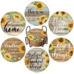Rustic Wooden Drink Coasters