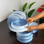 Smoky Ombre Glass Plates