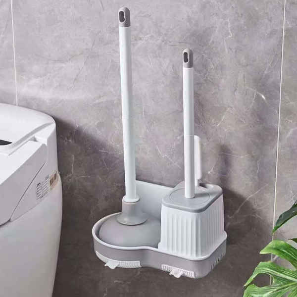 Toilet Brush & Plunger Set