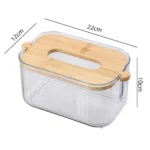 Acrylic with Bamboo Serviette Holder 4 acrylic napkin holder Kenya