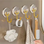 Set of 5 Golden Acrylic Hooks 2 Acrylic Hooks
