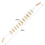 Wooden Back Massage Roller with Rope and Handle 4 back massage tool Kenya