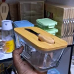 500ml Glass Butter Tin with Bamboo Lid 8 bamboo lid butter dish Kenya