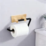 Wood Grain No-Drill Toilet Paper Holder 8 bathroom toilet paper holder Kenya