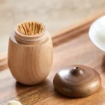 Creative Walnut Cotton Swab & Toothpick Holder 5 toothpick storage container Kenya