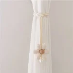 2-Piece Floral Pearl Curtain Tiebacks 6 flower curtain tiebacks Kenya