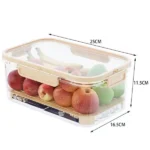 Large Capacity Airtight Food Storage Container with Drain Tray 5 food storage box Kenya