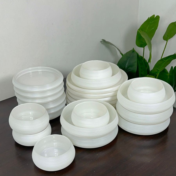 24PCS Frosted Glass Dinner Set 1 24PCS Frosted Glass Dinner Set
