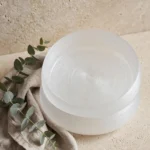 Frosted Rippled Handcrafted Crystal Glass Dinner Plates 4 frosted glass dinner plates Kenya