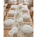 24PCS Frosted Ribbed Glass Dinner Set 6 glass dinnerware Kenya