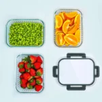 Ribbed Large-Capacity Glass Food Storage Container 7 glass food container with lid Kenya