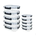 10-Piece Food Grade Glass Storage Container Set 2 Glass Storage Container Set