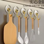 Set of 5 Golden Acrylic Hooks 6 key holder hooks Kenya