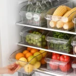 Big Clear Acrylic Fridge & Multipurpose Organizer 2 Multipurpose Organizer